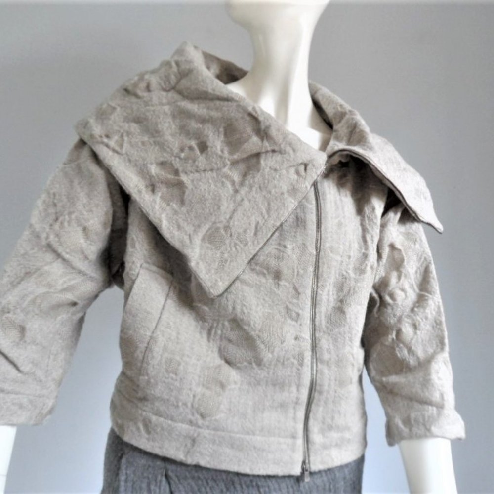 CREA CONCEPT JACQUARD JACKETS 100% WOOL NWT